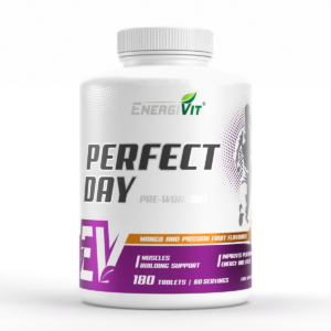 EnergiVit Perfect Day pre-workout / 180 tablets Chewable Жувальні смак Манго-Маракуя