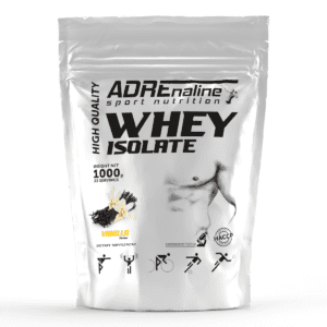 Протеїн Ізолят Сироватковий Adrenaline Whey Protein Isolate 82% / 1 кг - Ваніль