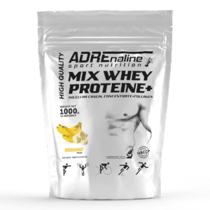 Протеїн Ізолят Комплексний Adrenaline Mix Whey Protein + Collagen / 1 кг - Банан