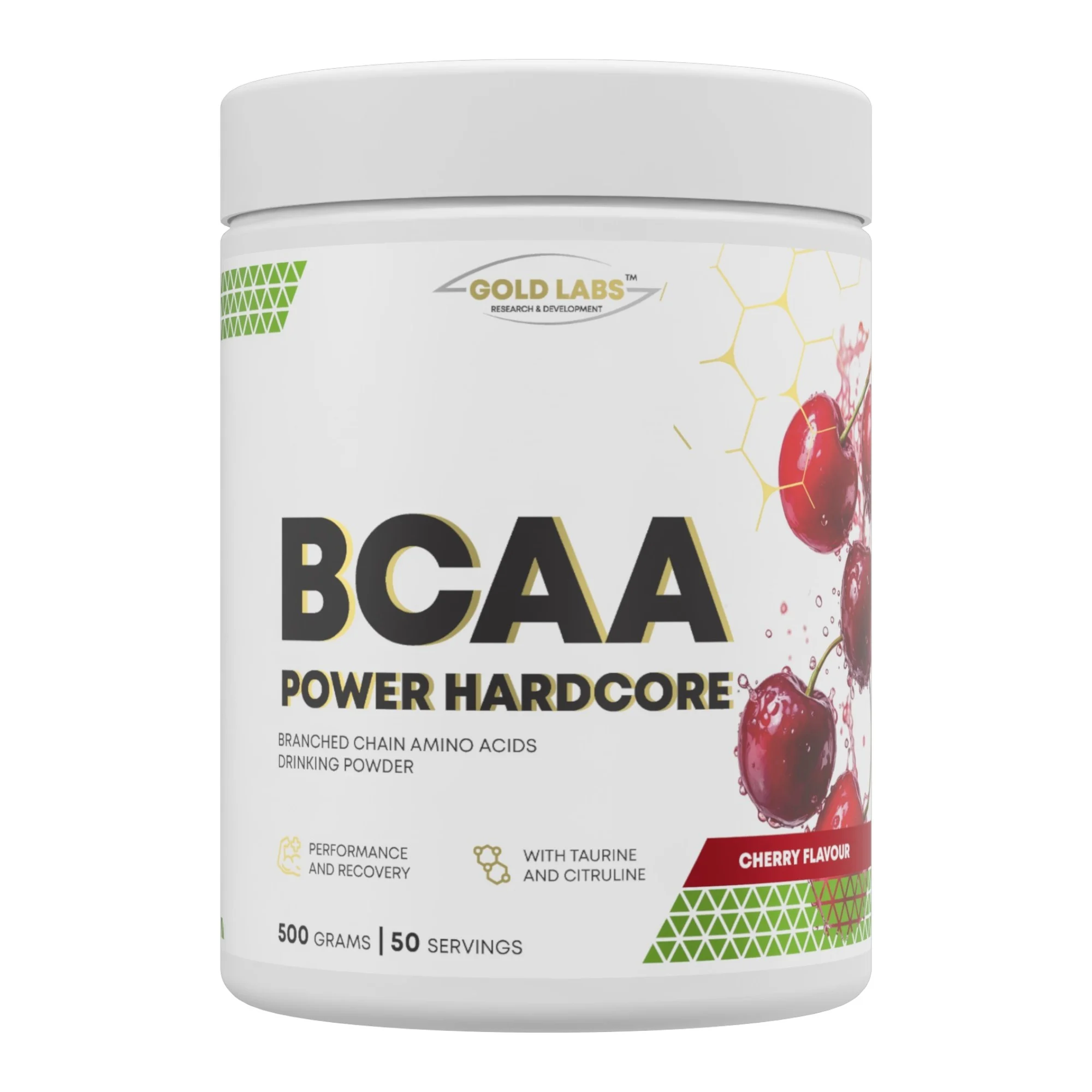 Амінокислоти Gold Labs BCAA Power Hardcore + Taurine 500 грам