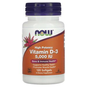 NOW Vitamin D-3 5.000 IU - 120шт