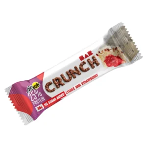 Батончик FitWin Crunch Bar 25%, 50 грам Лічі-полуниця