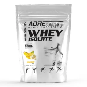 Протеїн Ізолят Сироватковий Adrenaline Whey Protein Isolate 82% / 1 кг - Банан