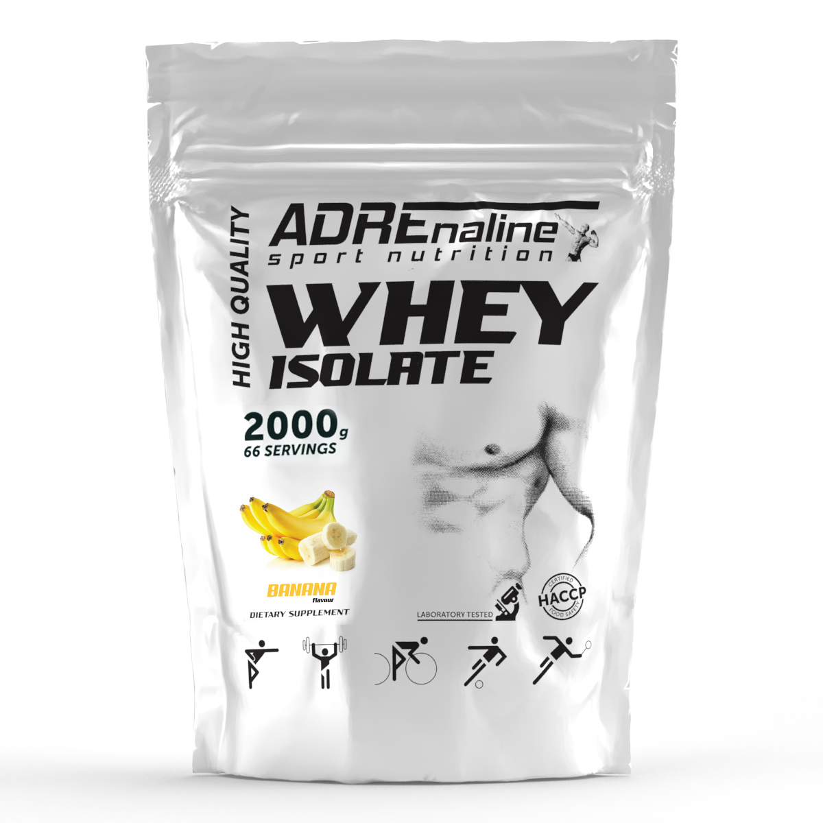 Adrenaline Sport Nutrition Whey Isolate 82% PROTEIN / 2000 g