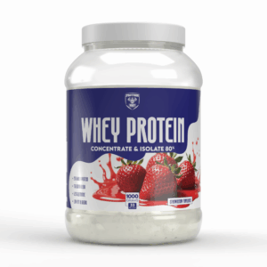 Протеїн Protein Whey Concentrate & Isolate 80% / 1000 г - Полуниця