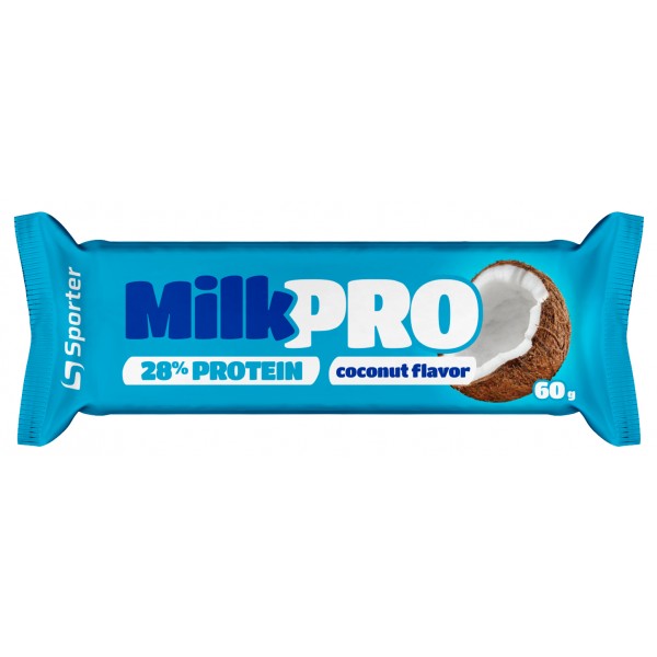 Батончик Sporter MilkPro 28% Кокос / 60 г