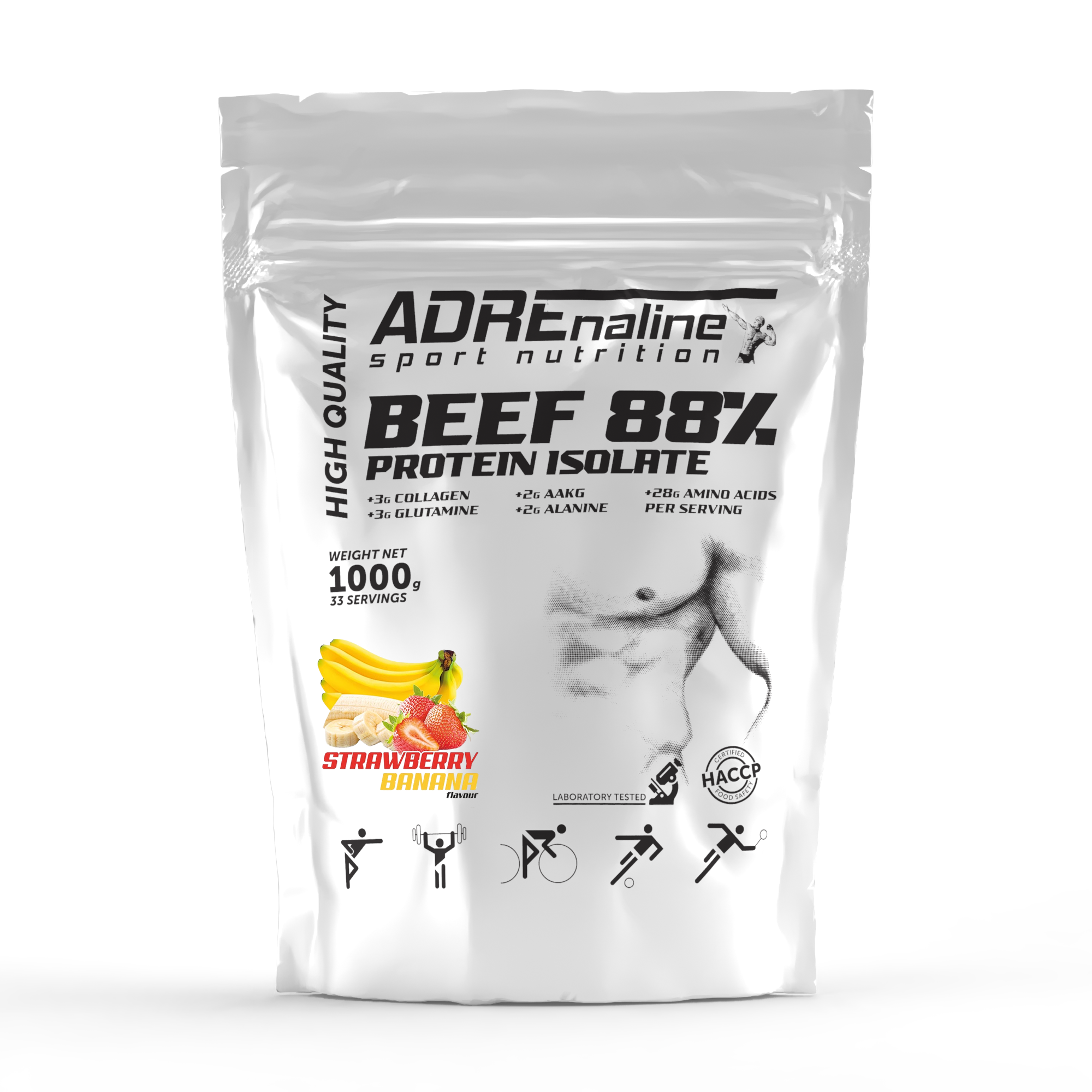 Ізолят Adrenaline Sport Nutrition Beef Isolate / 1000 g