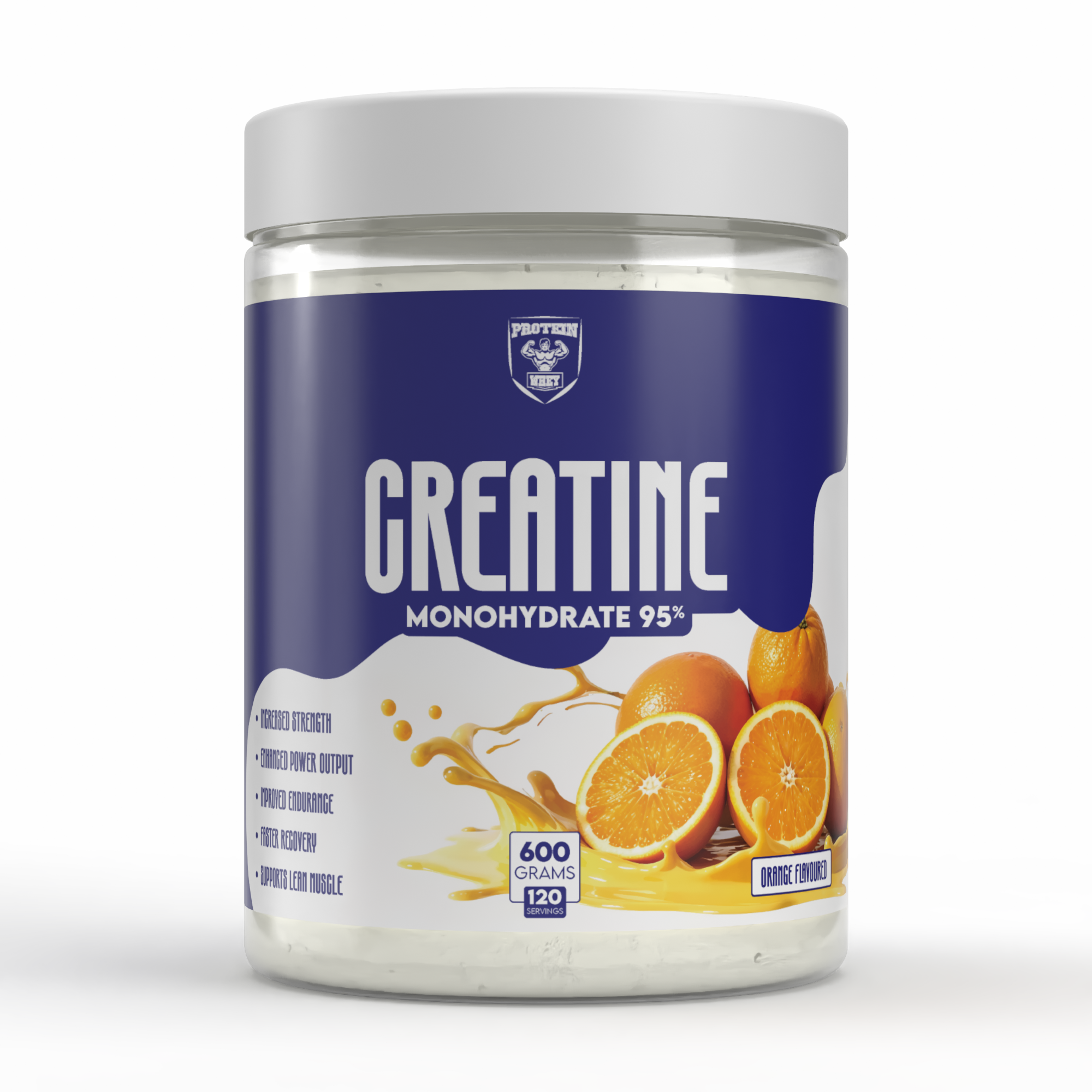 Креатин Protein Whey Creatine Monohydrate 95% / З смаком / 600г