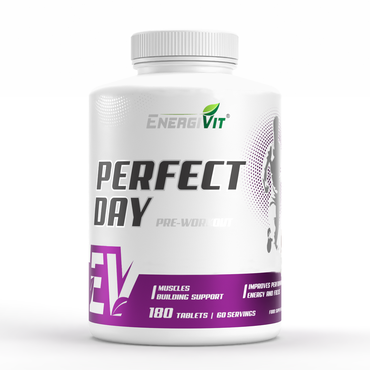 EnergiVit Perfect Day pre-workout / 180 tablets Chewable Жувальні смак Ківі-Манго
