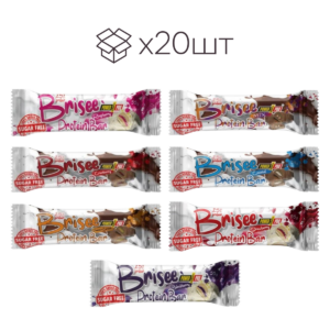 Батончики Power Pro 25% Brisee Protein Bar Sugar Free / 55 g / 20 шт