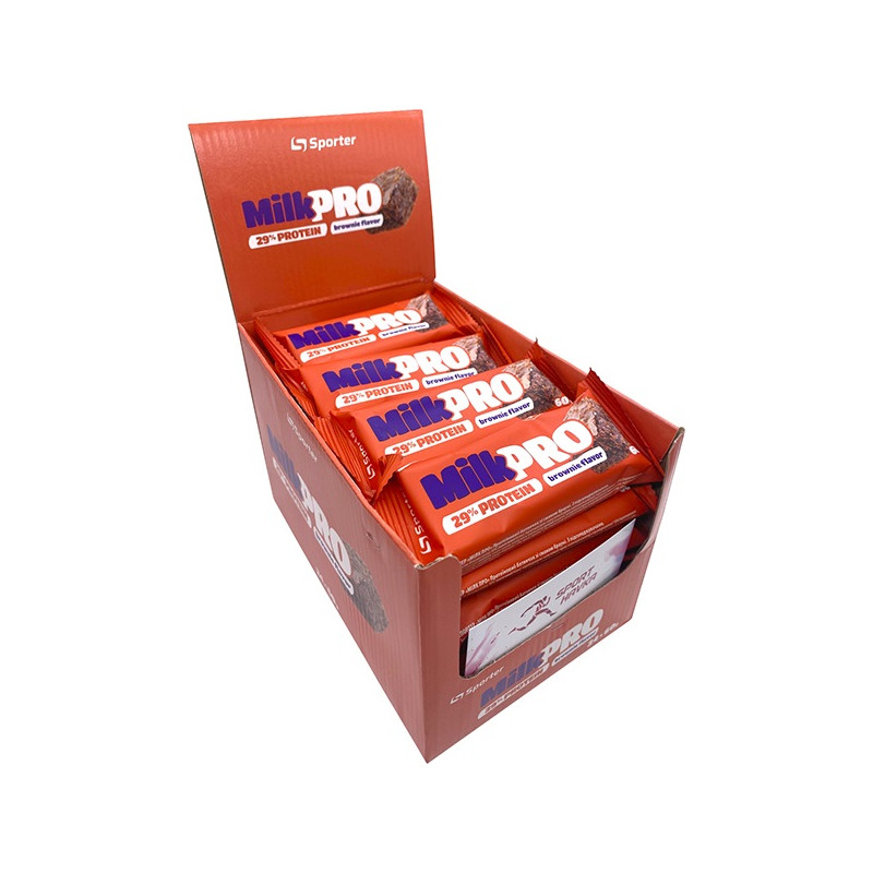 Батончик Sporter MilkPro 29% Брауні / 60 г / 24шт