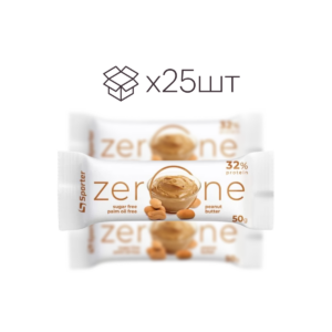 Батончик Sporter Zero One Горіхове масло / 50 g / 25шт