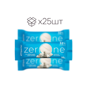 Батончик Sporter Zero One Кокосове морозиво / 50 g / 25шт