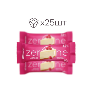 Батончик Sporter Zero One Малиновий чізкейк / 50 g / 25шт