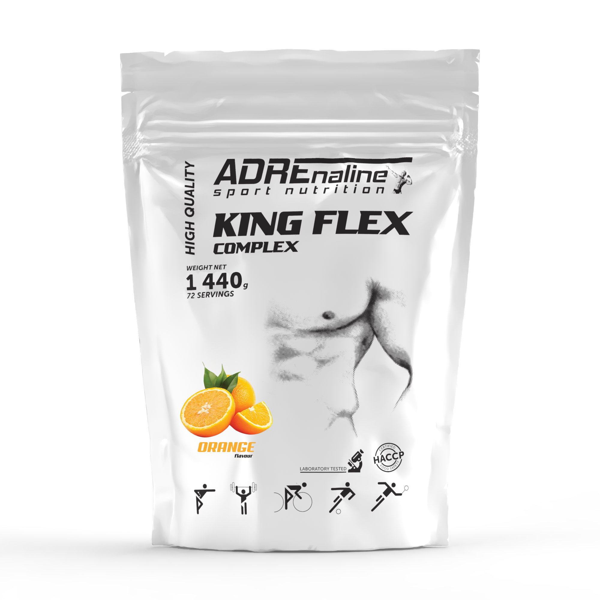 Хондропротектори для суглобів і зв'язок Adrenaline King Flex Complex / 1.44 кг
